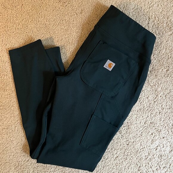 Carhartt *Force* Utility Knit Legging | Ink Green | XS Short (0/2) | Mid-Rise - Picture 2 of 13